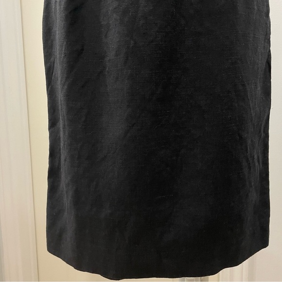 Blume Size 8 Black Dress Viscose Linen Blend, Adjustable Straps Made in Canada - Picture 4 of 15